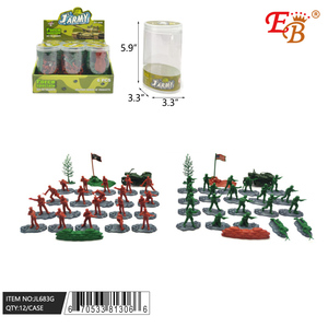 12 pezzi Set militare in PVC e plastica 72 pezzi 12DIS(6)/CS e 45 pezzi accessori per bambini e avventure a tema animale - Product Image 1