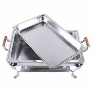 Premium Grade Stainless Steel Chafing Dish <b>Buffet</b> <b>Server</b> Durable Elegant High Strength Heat Retention - Product Image 1