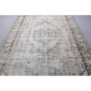 Tapis, 6x9,6 pieds, tapis vintage, tapis gris patchwork en laine - Product Image 5