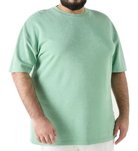 Camiseta ecológica de talla grande para hombre con hombros descubiertos, servicio OEM, precio al por mayor, instalaciones de producción a granel de Bangladesh - Product Image 2