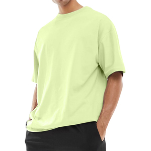 Streetwear vintage en coton de grande taille, coupe ample, t-shirt décontracté à manches courtes, t-shirts baggy surdimensionnés pour hommes - Product Image 2