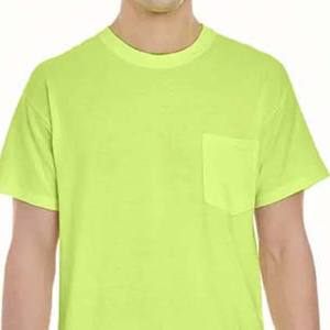Camisetas de Manga Corta para Hombre, Corte Regular, Transpirables, Lavadas, Deportivas, Casuales, Cuello Redondo, Color Sólido, Material Personalizable - Product Image 5