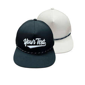 Sombrero bordado personalizado Gorras de béisbol de 5 paneles Fabricación de Vietnam Deportes Tela impermeable Golf Flat Bill Capping - Product Image 1