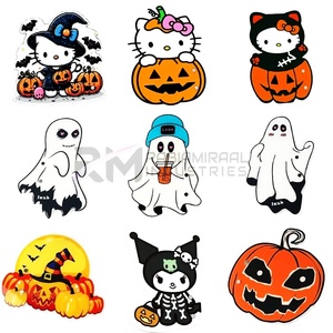 Plateau à pincettes RMI en verre cristal liquide de haute qualité, design Halloween, design personnalisé disponible - Product Image 5