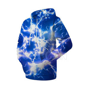 Vêtements d'hiver décontractés Sweats à capuche imprimés en 3D pour hommes Vêtements de mode de couleur unie avec logo personnalisable - Product Image 3