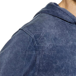 Venta Directa de Fábrica 2025, Sudaderas con Capucha para Hombre, Invierno, Lavado Ácido, 100% Algodón, Logotipo Personalizado, Servicio OEM - Product Image 5