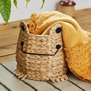 Newborn <b>Baby</b> <b>Hamper</b> <b>Basket</b> Set Frog Shaped Water Hyacinth Storage <b>Basket</b> for Kids Clothing Made in Vietnam - Product Image 2