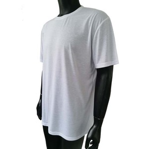 Fabricante de ropa al por mayor Casual en blanco verano entrenamiento camisas de manga corta de algodón suelto de talla grande camisetas de cuello redondo - Product Image 5