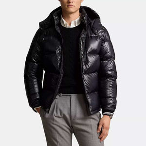 Chaquetas de Plumón Cortas de Invierno Personalizadas, Ultraligeras, Bordadas con Diseño de Pato, Acolchadas con Chenilla, Chaqueta de Invierno Tipo Burbuja para Hombre - Product Image 6