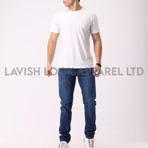 เสื้อยืดคอกลมผู้ชาย ผ้าฝ้าย 100% ทรงปกติ ขายดี ระบายอากาศได้ดี ป้องกันรอยยับ ใส่สบายในฤดูร้อน มีโลโก้ด้านหน้า - Product Image 3