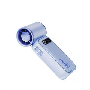 พัดลมมือถือแบบพกพา USB รุ่นใหม่ พร้อมระบบทำความเย็นด้วยน้ำแข็ง สำหรับใช้ในรถยนต์และในบ้าน คุณภาพสูง พร้อมหน้าจอดิจิตอลอัจฉริยะ ระบบเทอร์โบความเร็วสูง - Product Image 2