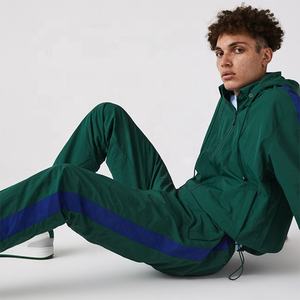 Men Winter Two Piece Custom Windbreaker Sports <b>Shorts</b> Hoodie Tracksuit Zip Hoodie Sweat Suit 100% Cotton Heavyweight Breathable - Product Image 1