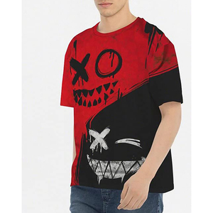 <b>High</b> Quality Custom Oversized <b>Tshirt</b> Graphic Acid Wash Heavyweight T-Shirt Big Digital Printing T Shirt DTG <b>Tshirt</b> for Men - Product Image 1