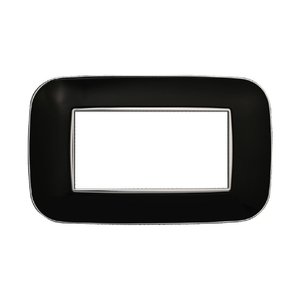 Etroit Orbis piatto luna serie 4P colore nero compatibile con Bticino Axolute-materiali elettrici/compatibile con Bticino - Product Image 1