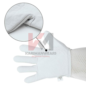 Guantes de Protección para Apicultores Profesionales, Mangas Extra Largas, Piel de Oveja, Equipo de Seguridad, Guantes de Apicultura de Cuero - Product Image 2