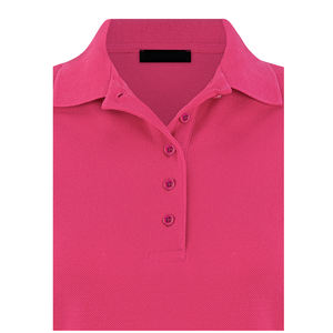 Chemise décontractée pour femme, unie, manches courtes, tissu en coton extensible, séchage rapide, respirante, coupe moderne ajustée - Product Image 3