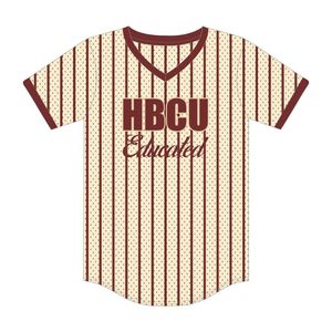Camiseta de Béisbol con Bordado Chenille de la Hermandad Griega Delta Divine Nine, Estilo Neutral para Estudiantes de HBCU - Product Image 2