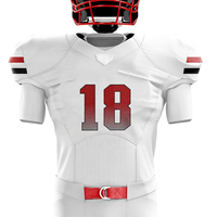 Uniforme de Fútbol Americano Personalizado de la Mejor Calidad 2025, Conjunto para Adultos de Bajo Costo, Logotipo Frontal Corto, Tallas Grandes, Servicio OEM 100%