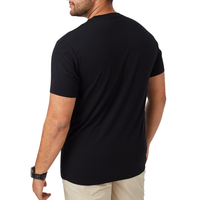 Camiseta de Manga Corta para Hombre, Etiqueta Privada, 180g, Poliéster/Algodón, Jersey con Estampado de Silicona 3D, Secado Rápido, Transpirable, Corte Regular