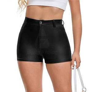 Vêtements de mode pour femmes, shorts en cuir de vache, tricot d'hiver, coupe-vent, respirant, taille élastique, décontracté, vente chaude - Product Image 2