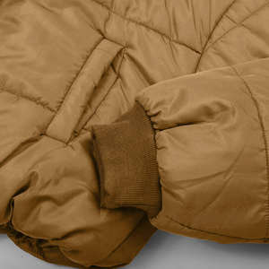 Service OEM, prix d'usine, veste longue matelassée pour femme, respirante et confortable, faible MOQ, haut court confortable, col rabattu - Product Image 3