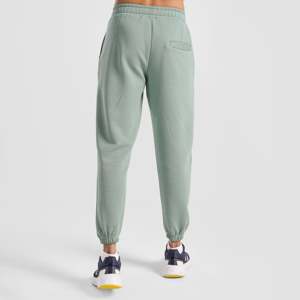 Customizable Green Joggers for <b>Men</b> 100% Cotton Terry Tapered <b>Pattern</b> Baggy Pants Colored Wash Strength <b>Men's</b> <b>Trousers</b> - Product Image 2