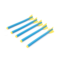 Javelots d'entraînement en mousse souple bleue pour enfants, pour l'école et les activités intérieures, avec logo personnalisé et emballage en boîte à motifs de dessins animés (50cm/75cm/90cm)