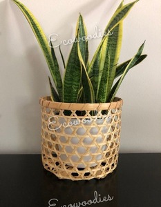 Vente en gros jardinière en rotin tissé à la main paniers pour pots de fleurs décoration de la maison paniers en osier pots pour plantes d'intérieur décoration de table - Product Image 2