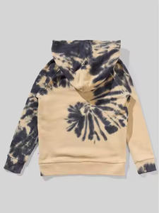 เสื้อฮู้ดสำหรับผู้ชายขนาดใหญ่พิเศษประดับด้วยพลอยเทียมสีพื้นย้อมสีแบบวินเทจสำหรับ2025ซักกรดแบบสั่งทำ - Product Image 2