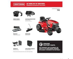 Cortadora de Césped a Gasolina Nueva y Original de 42 Pulgadas con Motor Monocilíndrico de 17.5 HP, Tractor a Gasolina con Transmisión de 7 Velocidades, Rojo/Negro - Product Image 6