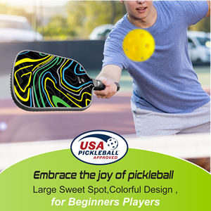 Pagaies de Pickleball thermoformées GREEN Graphite T700 Grained Edge Guard - Product Image 2