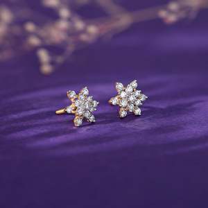 Boucles d'oreilles dorées Empress Solitaire - Product Image 5