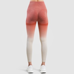 Pantalones Cortos Deportivos Sin Costuras con Degradado Naranja, Talla XL, Elásticos en 4 Direcciones, con Efecto Push-Up, Hechos de Spandex/Nylon, Suministro ODM - Product Image 2