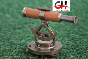 Nautical <b>Antique</b> Brass Alidade Telescope <b>Compass</b> Nautical Collectible Gift Telescope. - Product Image 6
