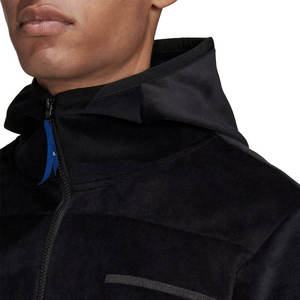 Sweat à capuche en velours pour hommes avec logo personnalisé respirant grande taille sweat à capuche en velours 100% coton tricoté tissage nouveau Design surdimensionné - Product Image 4