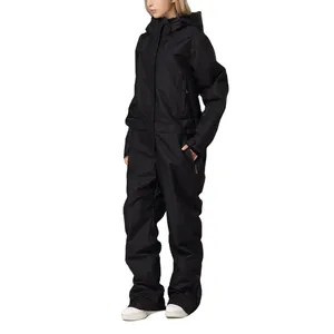 定制高品质滑雪板服装女性滑雪雪衣女性一体式连身衣滑雪服
