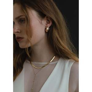 Diamond Graduated <b>Huggie</b> Earrings - Product Image 4