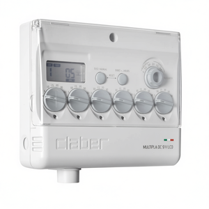 Programador de Válvula Solenoide Claber RAINJET 8060 Multipla 9V, Temporizador de Riego para Jardín, para Riego Subterráneo - Product Image 2