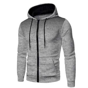 Sweats à capuche en coton à manches longues pour hommes, vente en gros, couleur unie, blanc, personnalisé, Sublimation, imprimé, Zip Up, Gym, Fitness, différentes couleurs - Product Image 5