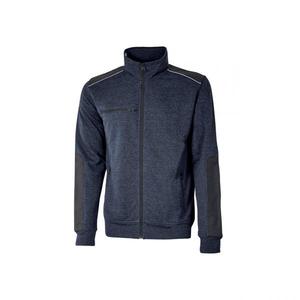 Sudadera con cremallera completa en azul profundo Snug para mujer, ropa de trabajo esencial - Product Image 1