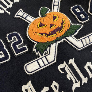 OEM Personnalisé Prix Pas Cher Unisexe Chenille Broderie Cuir Manches Baseball Veste Stand Surdimensionné Varsity Letterman Design Hommes - Product Image 4