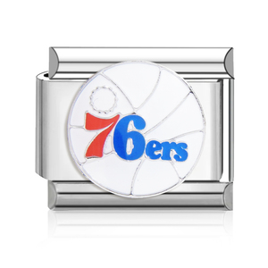 Breloques italiennes Offre Spéciale en vrac en acier inoxydable plaqué or 18 carats <span class=keywords><strong>NBA</strong></span> Basketball logo <span class=keywords><strong>Bracelet</strong></span> à breloques italien - Product Image 2