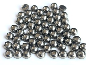 Pyrite naturelle de qualité supérieure, cabochon rond de 4mm, qualité AAA - Product Image 4