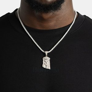 Vente Petit Jésus Pièce Pendentif Mode Fine Bijoux Personnalisés En Moissanite 925 Pendentif En Argent À Prix Abordable - Product Image 2