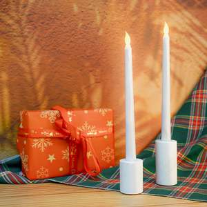 ผู้ถือเทียนหินอ่อนที่ทำด้วยมือเพื่อความสมบูรณ์แบบเพิ่มสัมผัสของความหรูหราและความอบอุ่นให้กับห้องใดๆที่มีการออกแบบที่ไร้กาลเวลา - Product Image 4