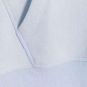 Pull-over lourd unisexe personnalisé avec cordon de serrage Sweats à capuche bleus brodés en coton et polyester de haute qualité pour hommes - Product Image 6