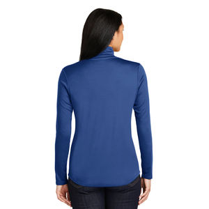 Sweat-shirt à fermeture éclair pour femme, marque personnalisée, concurrent, évacuation de l'humidité, 1/4-vrai bleu Royal - Product Image 2