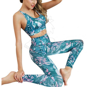 ชุดโยคะพิมพ์ลายสำหรับผู้หญิงน้ำหนักเบาผสมผสานแฟชั่นและฟังก์ชั่นเหมาะสำหรับโยคะฟิตเนสและชุดลำลอง - Product Image 1