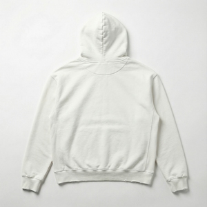 เสื้อฮู้ดดี้ผ้าเฟรนช์เทอร์รี่หนานุ่มคุณภาพสูง สีขาวสำหรับฤดูหนาว น้ำหนัก 500 กรัม ผ้าฝ้าย พิมพ์ลายดิจิตอล ประดับด้วยคริสตัล ลายตกแต่งแบบดิสเทรส 3 มิติ - Product Image 2