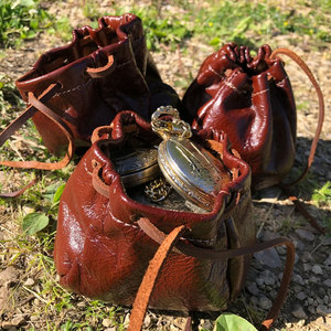 Pinceau cosmétique imperméable en cuir noir personnalisé sac de voyage à cordon de simplicité pochette en cuir de luxe pour le stockage du maquillage et des soins de la peau - Product Image 4